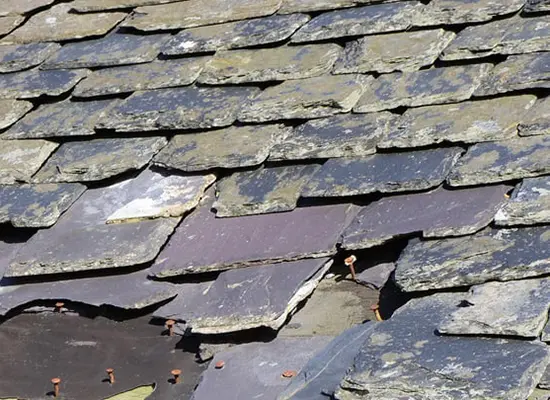 Natural slate tiles